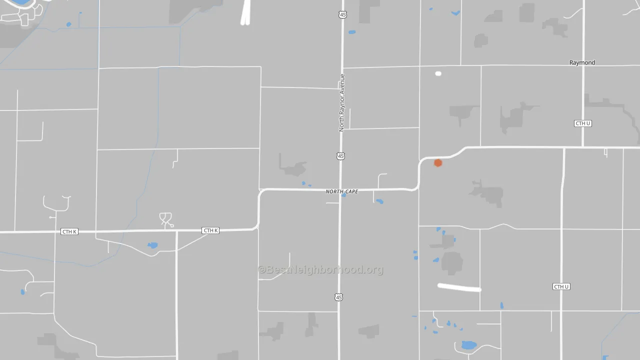 Bike Grade map of North Cape, WI