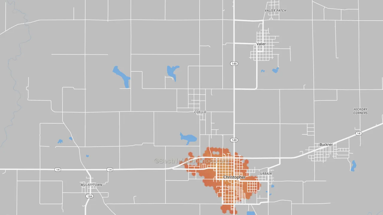 Bike Grade map of North City, IL