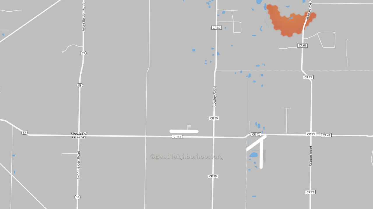 Bike Grade map of North Eaton, OH