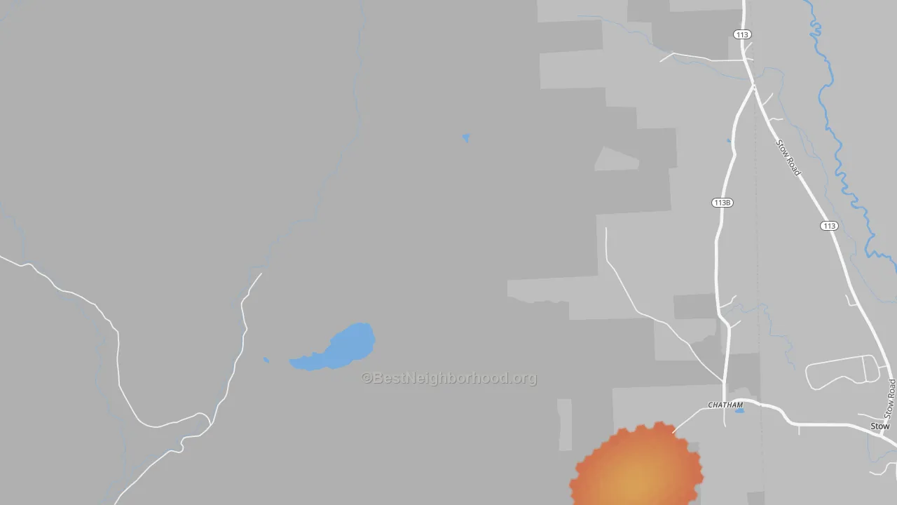 Bike Grade map of North Fryeburg, NH