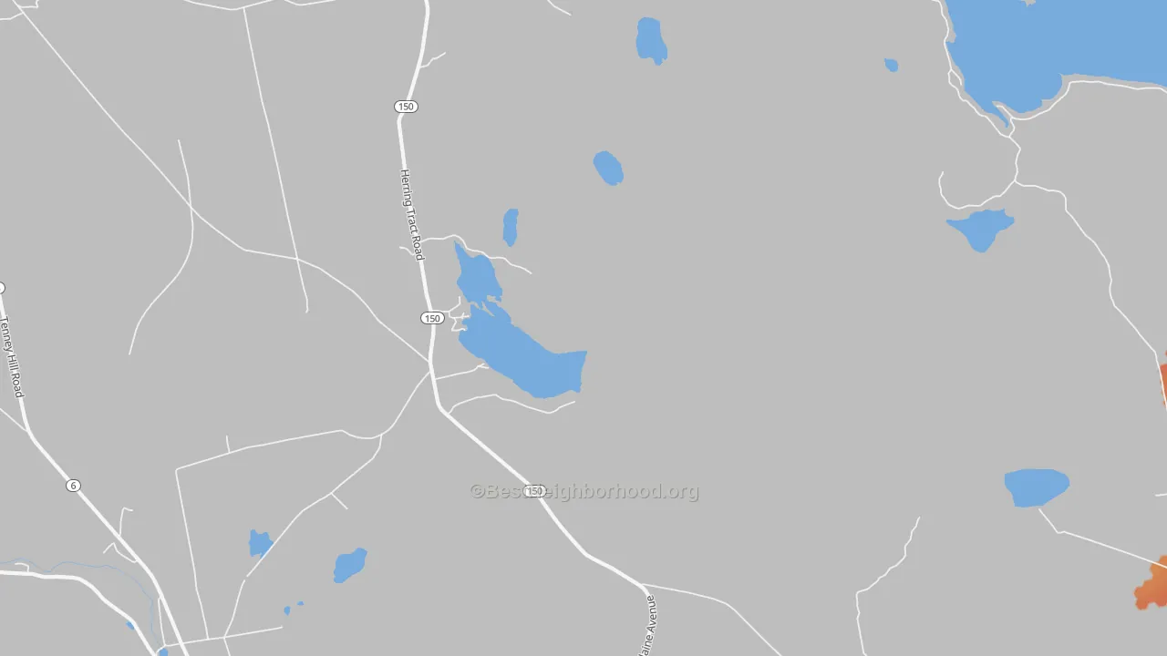 Bike Grade map of North Guilford, ME