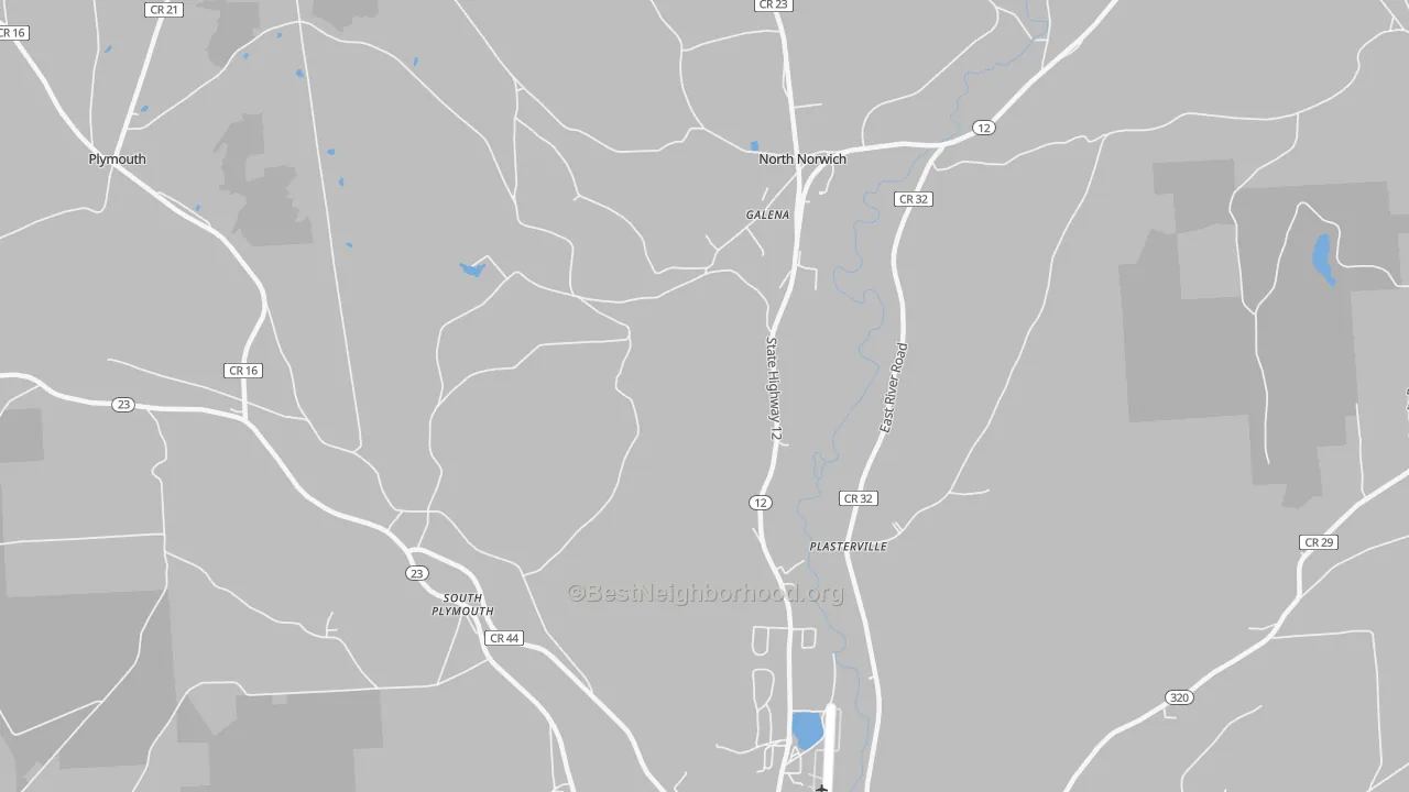 Bike Grade map of North Norwich, NY
