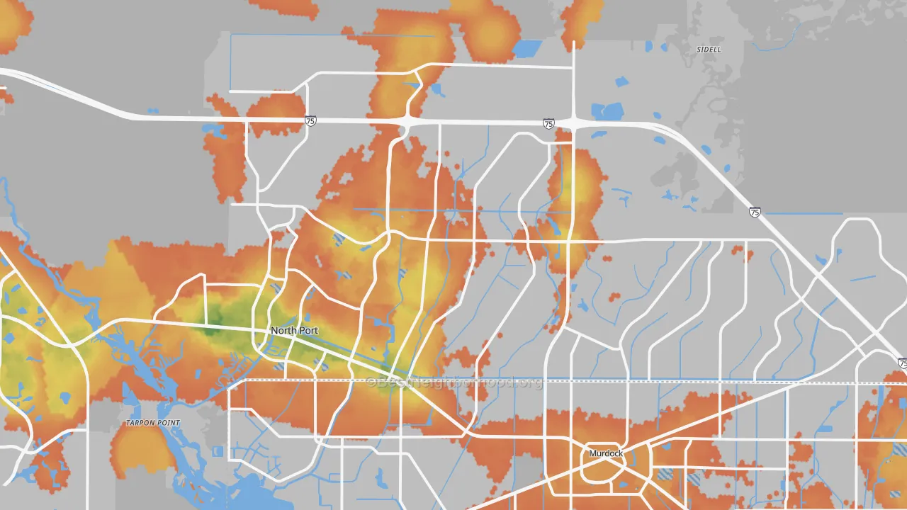 Bike Grade map of North Port, FL