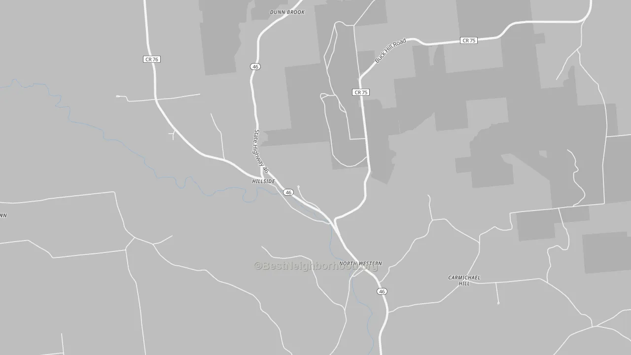 Bike Grade map of North Western, NY