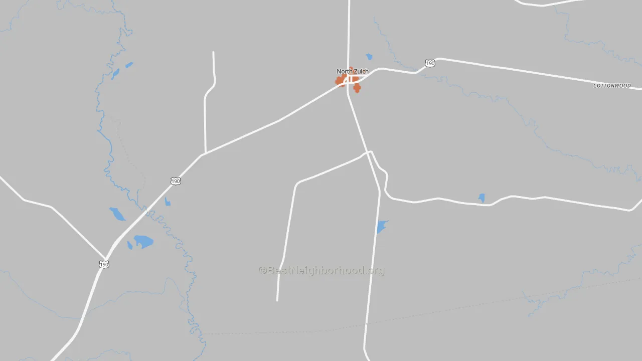 Bike Grade map of North Zulch, TX