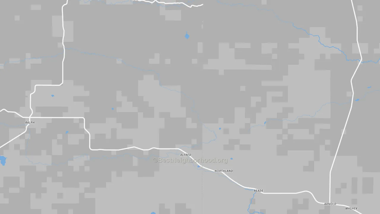 Bike Grade map of Northland, MI