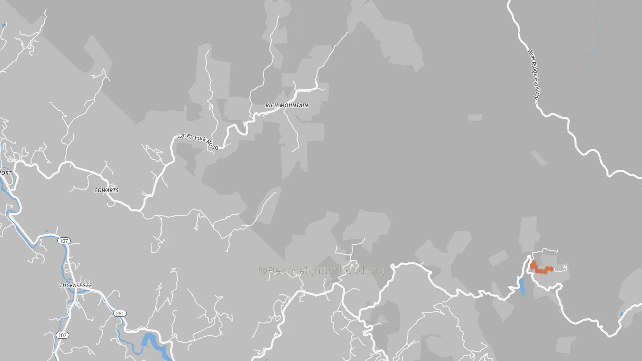 Bike Grade map of Norton, NC