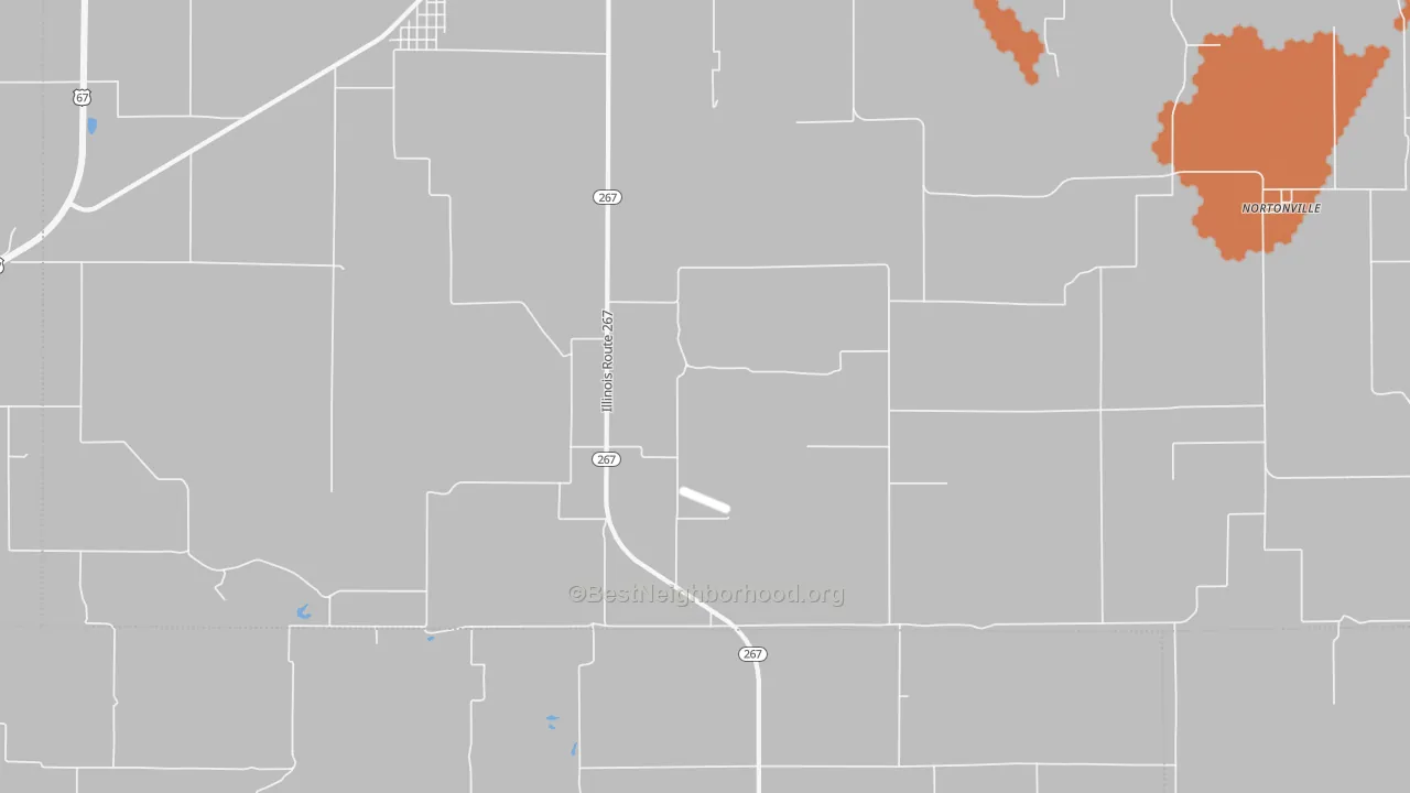 Bike Grade map of Nortonville, IL