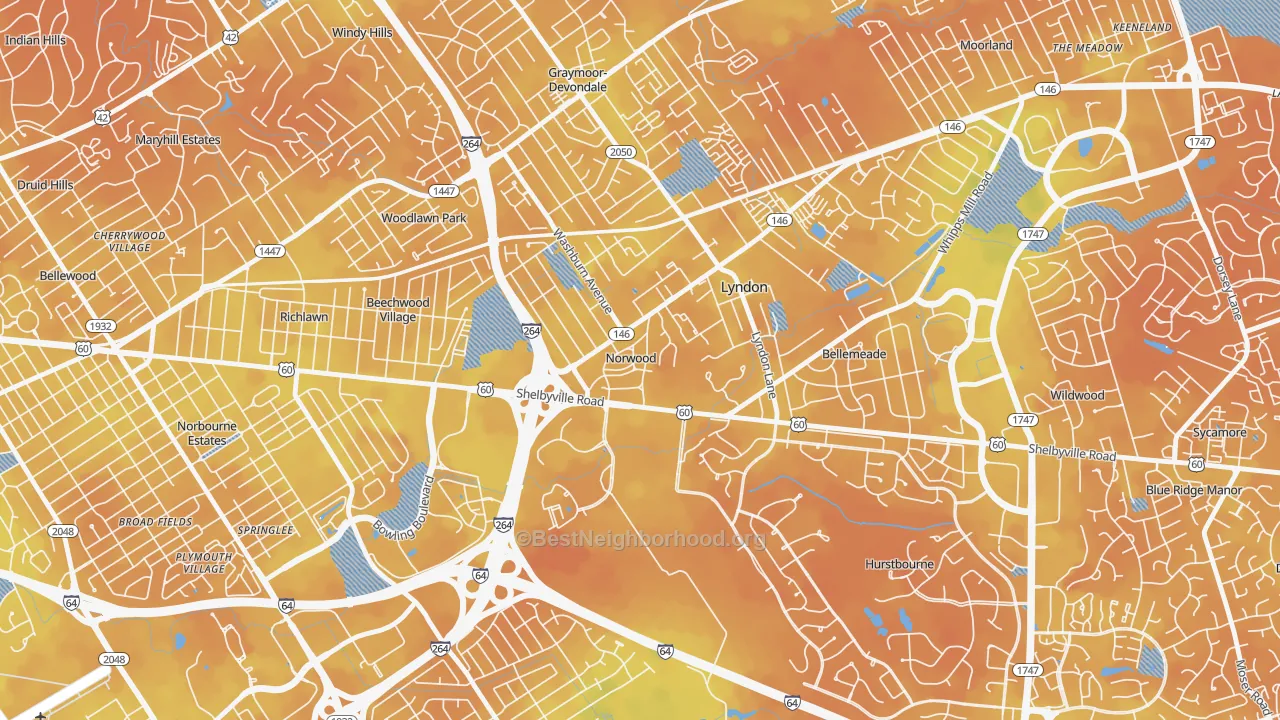 Bike Grade map of Norwood, KY