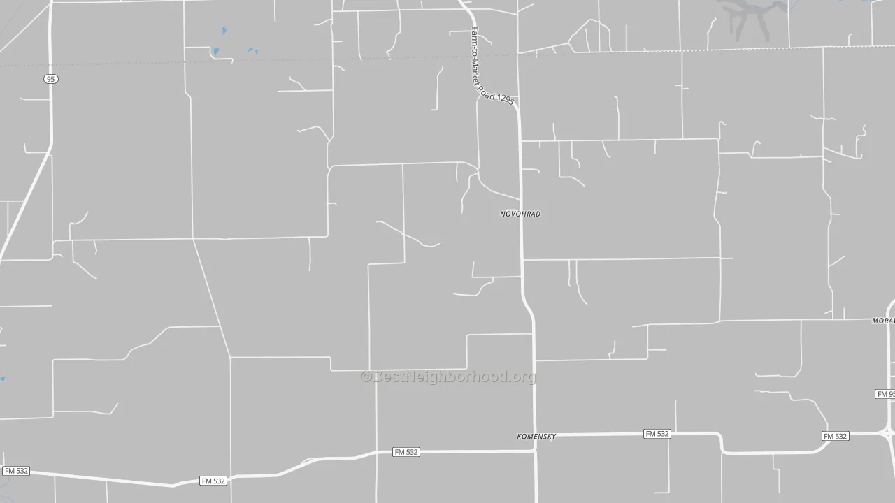 Bike Grade map of Novohrad, TX