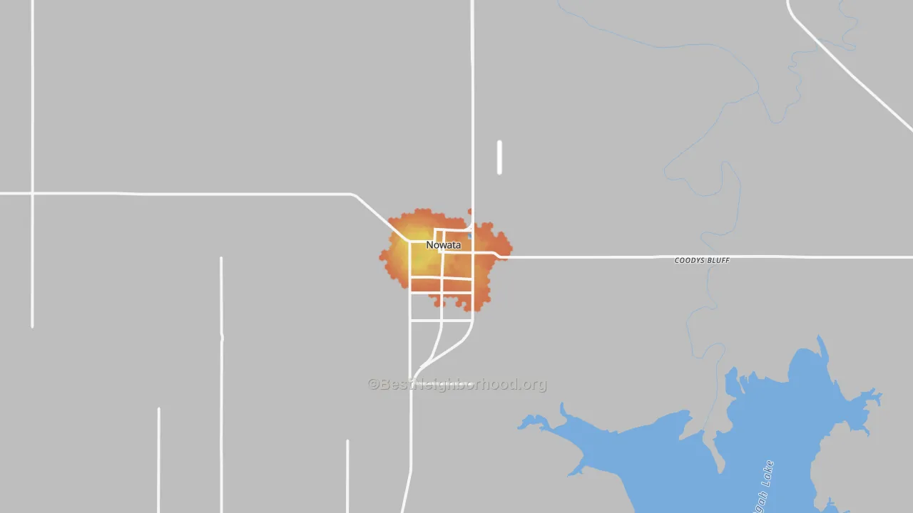 Bike Grade map of Nowata, OK