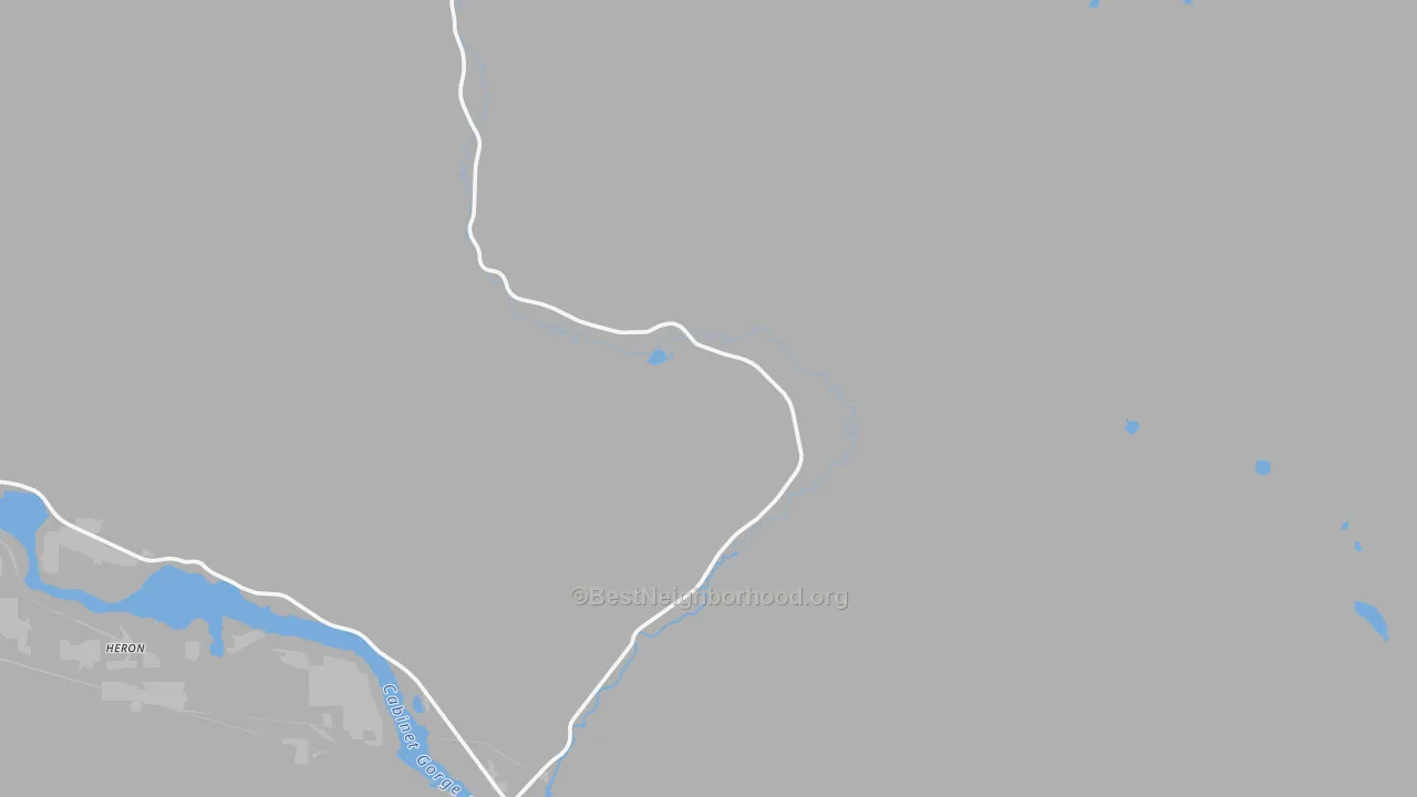 Bike Grade map of Noxon, MT