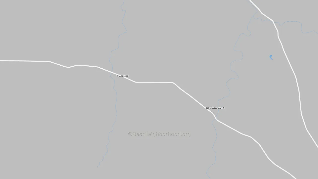 Bike Grade map of Noxville, TX
