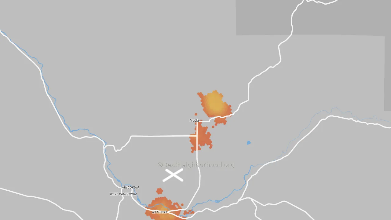 Bike Grade map of Nucla, CO