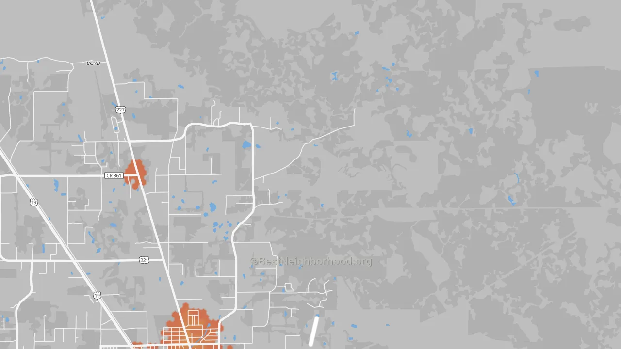 Bike Grade map of Nutall Rise, FL