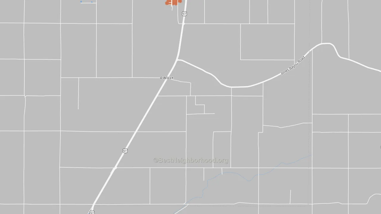 Bike Grade map of O'reilly, MS