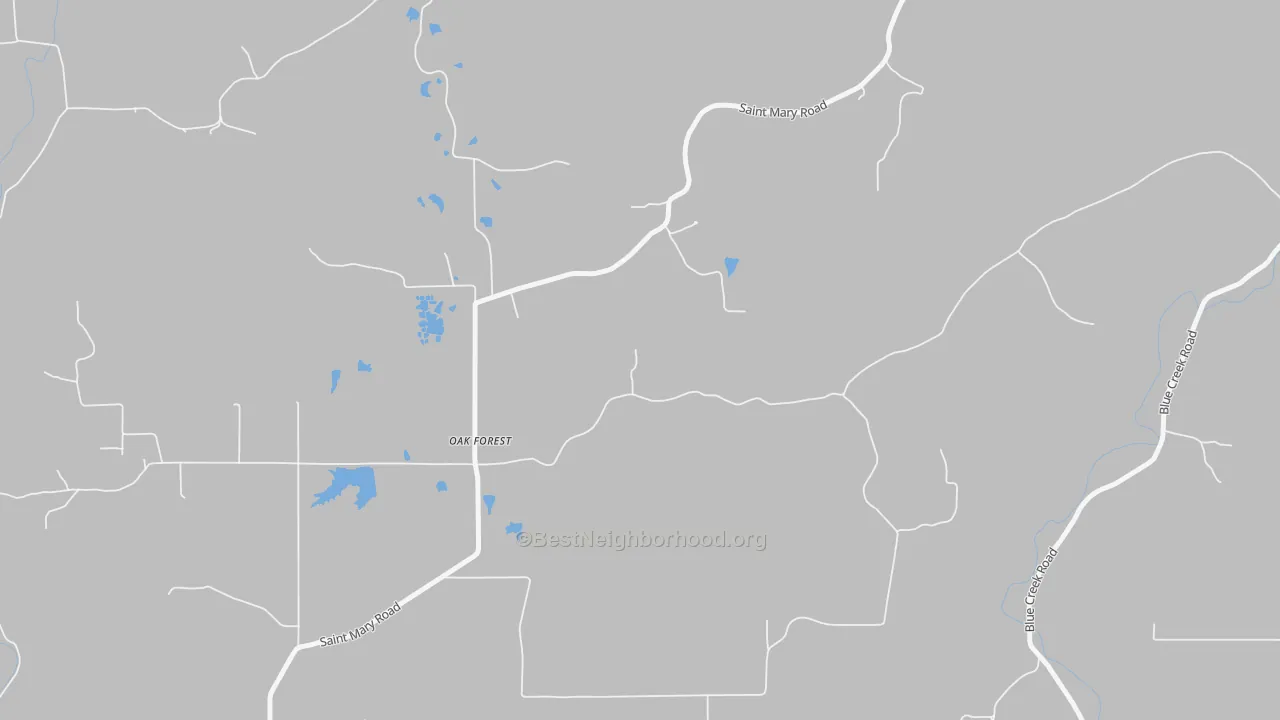 Bike Grade map of Oak Forest, IN