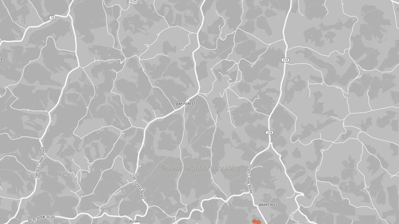 Bike Grade map of Oak Forest, PA