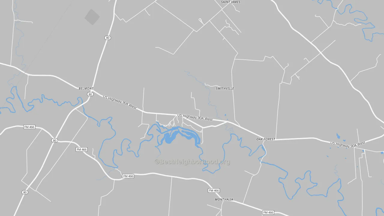 Bike Grade map of Oak Forest, TX