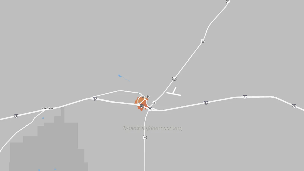 Bike Grade map of Oasis, NV