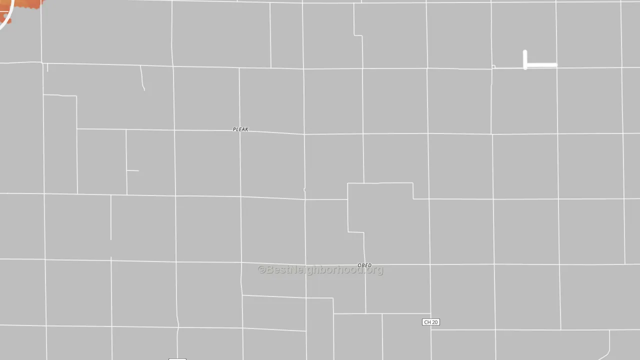 Bike Grade map of Obed, IL