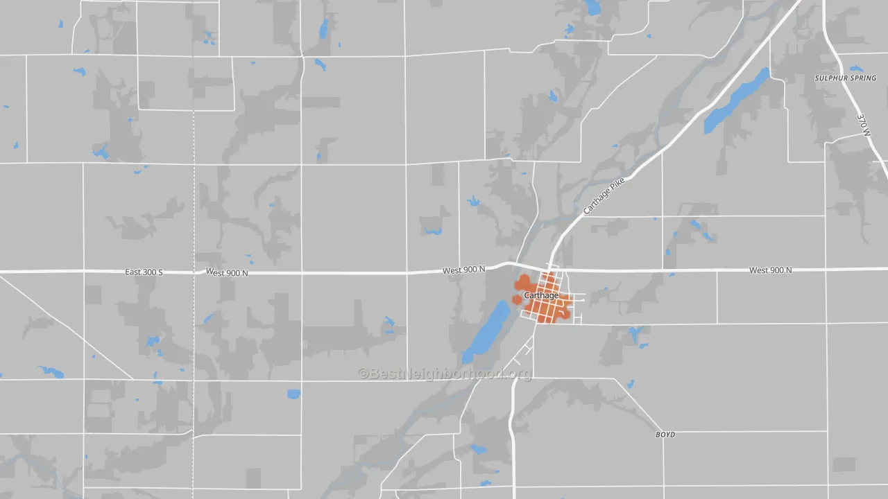 Bike Grade map of Occident, IN