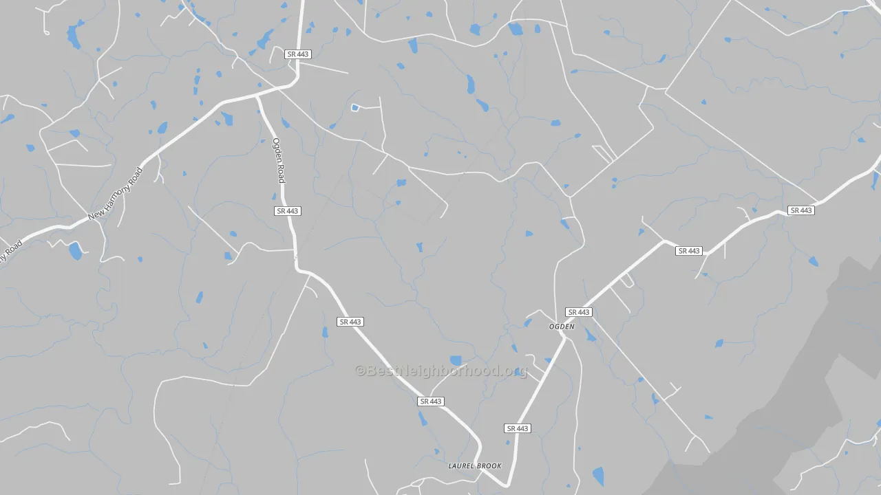 Bike Grade map of Ogden, TN