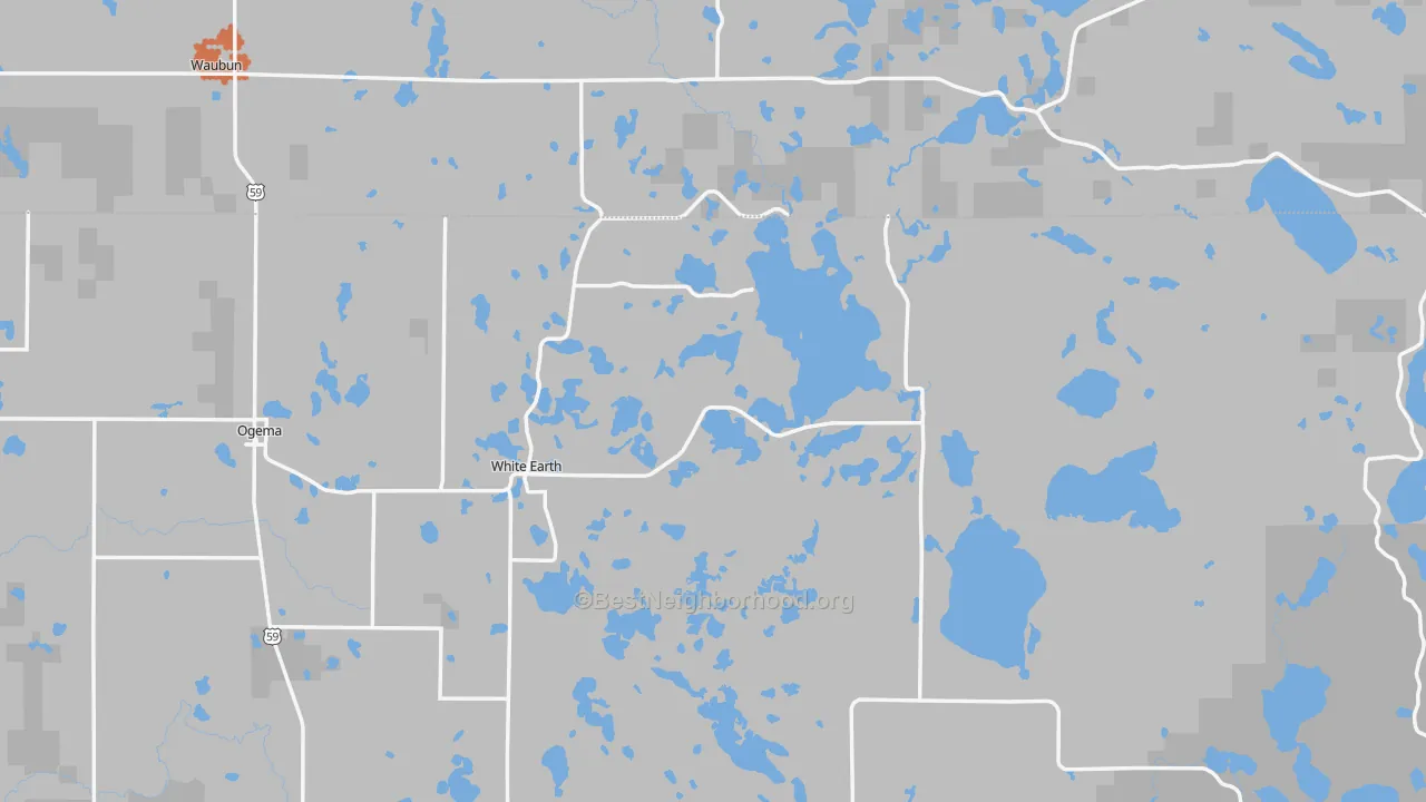 Bike Grade map of Ogema, MN