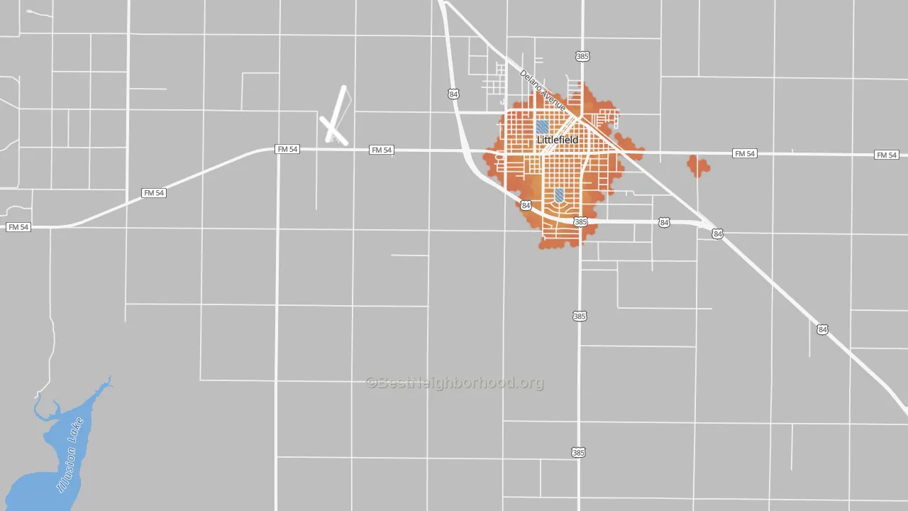 Bike Grade map of Oklahoma Flat, TX