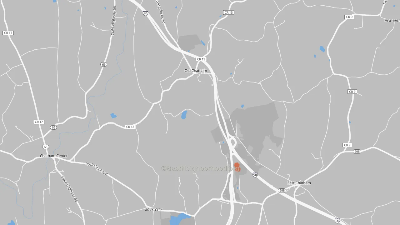 Bike Grade map of Old Chatham, NY