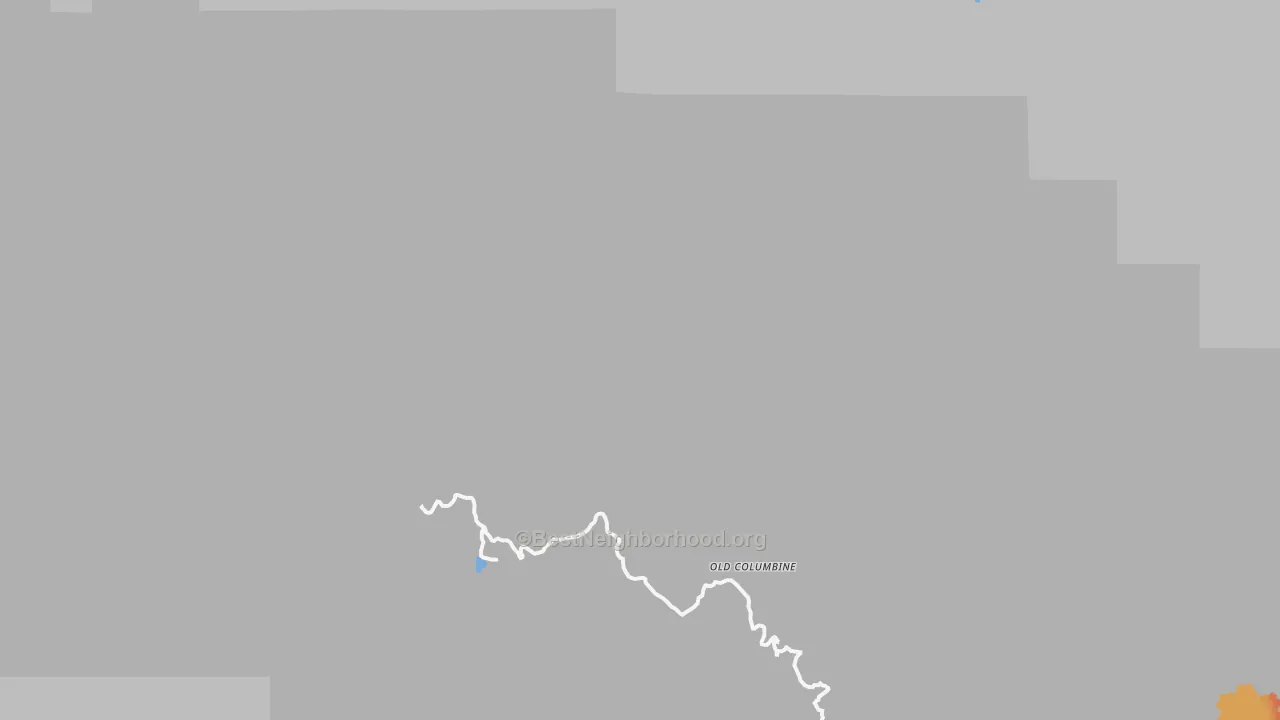 Bike Grade map of Old Columbine, AZ