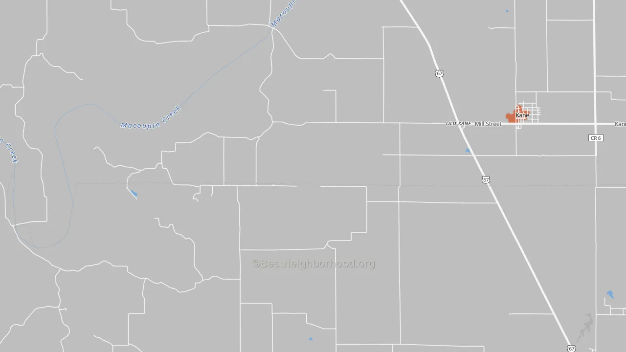 Bike Grade map of Old Kane, IL