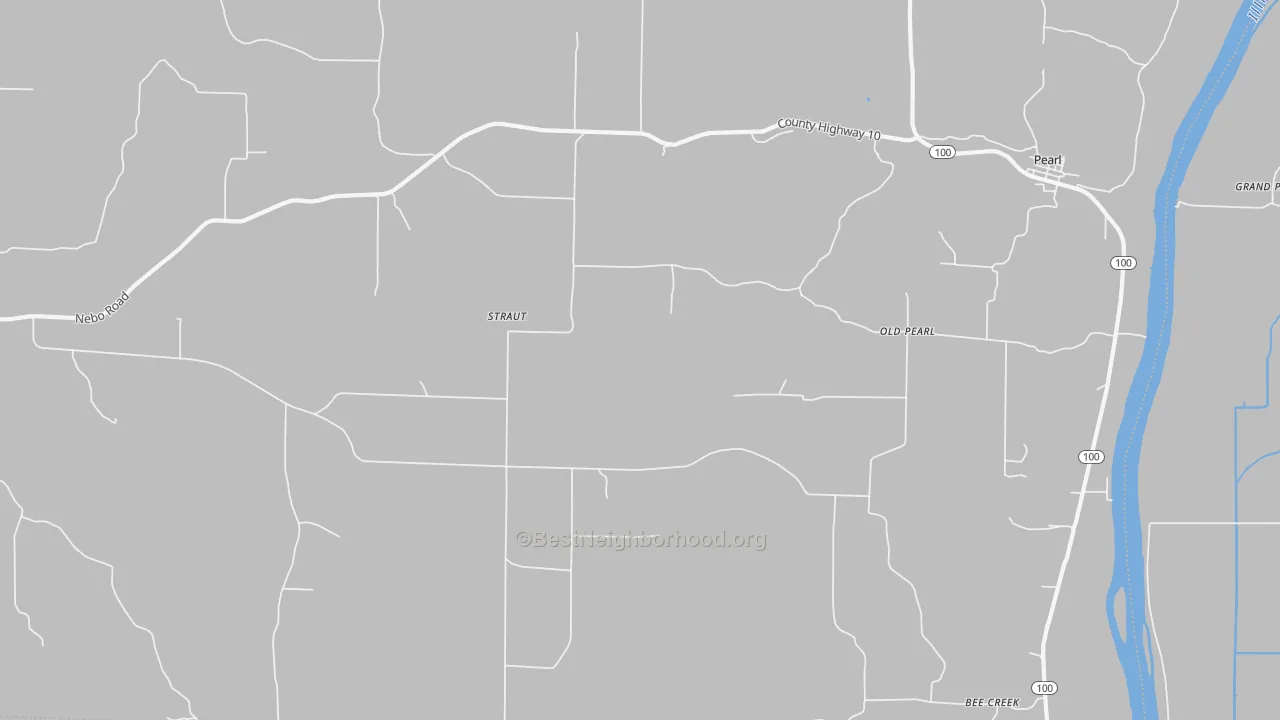 Bike Grade map of Old Pearl, IL
