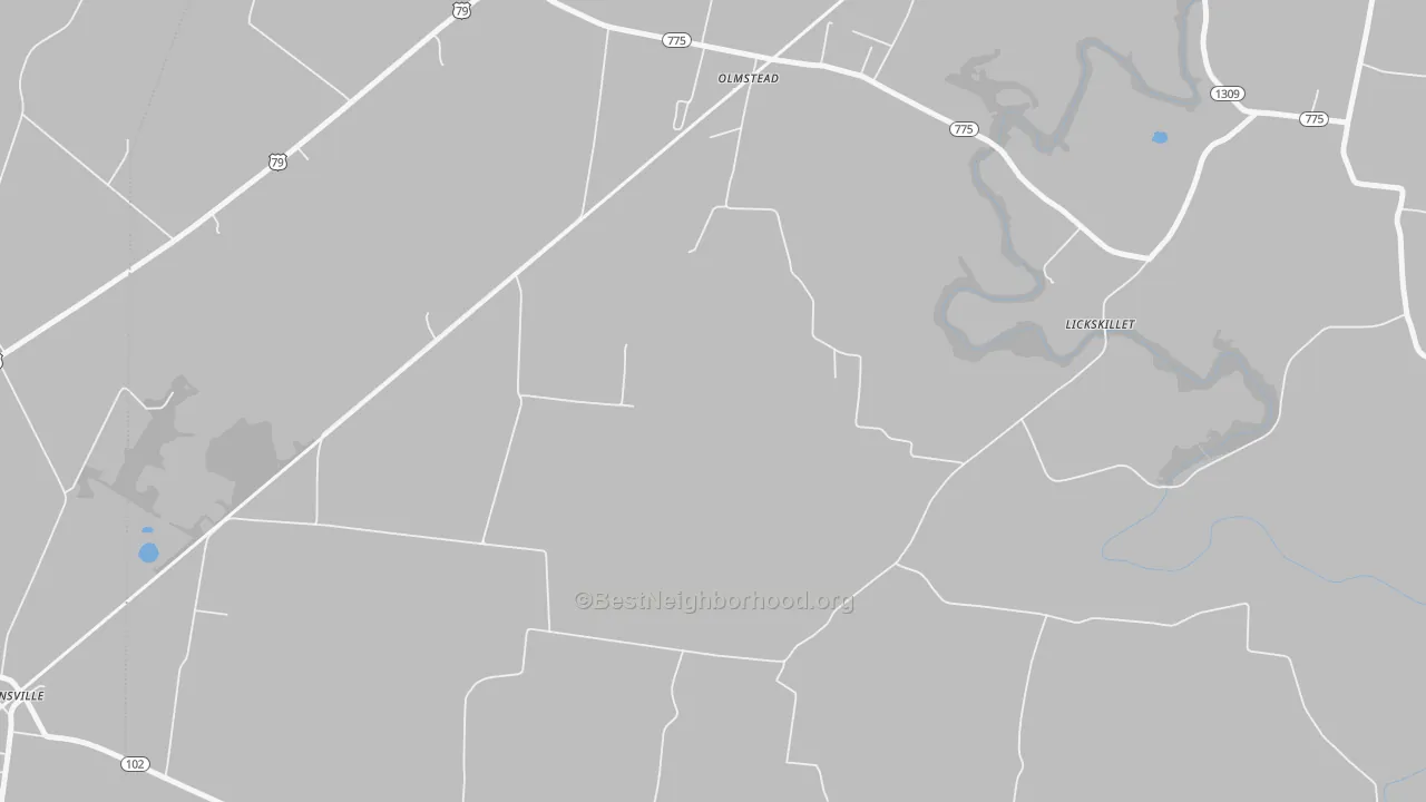 Bike Grade map of Old Volney, KY