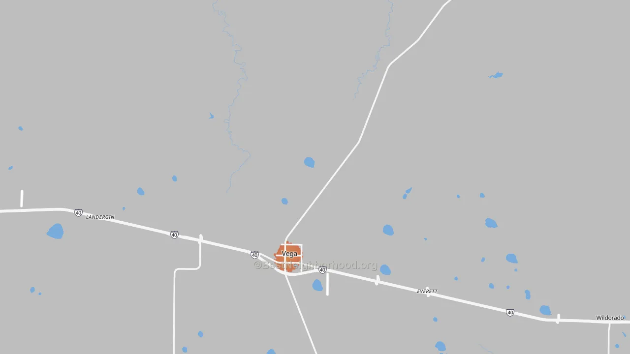 Bike Grade map of Oldham County, TX