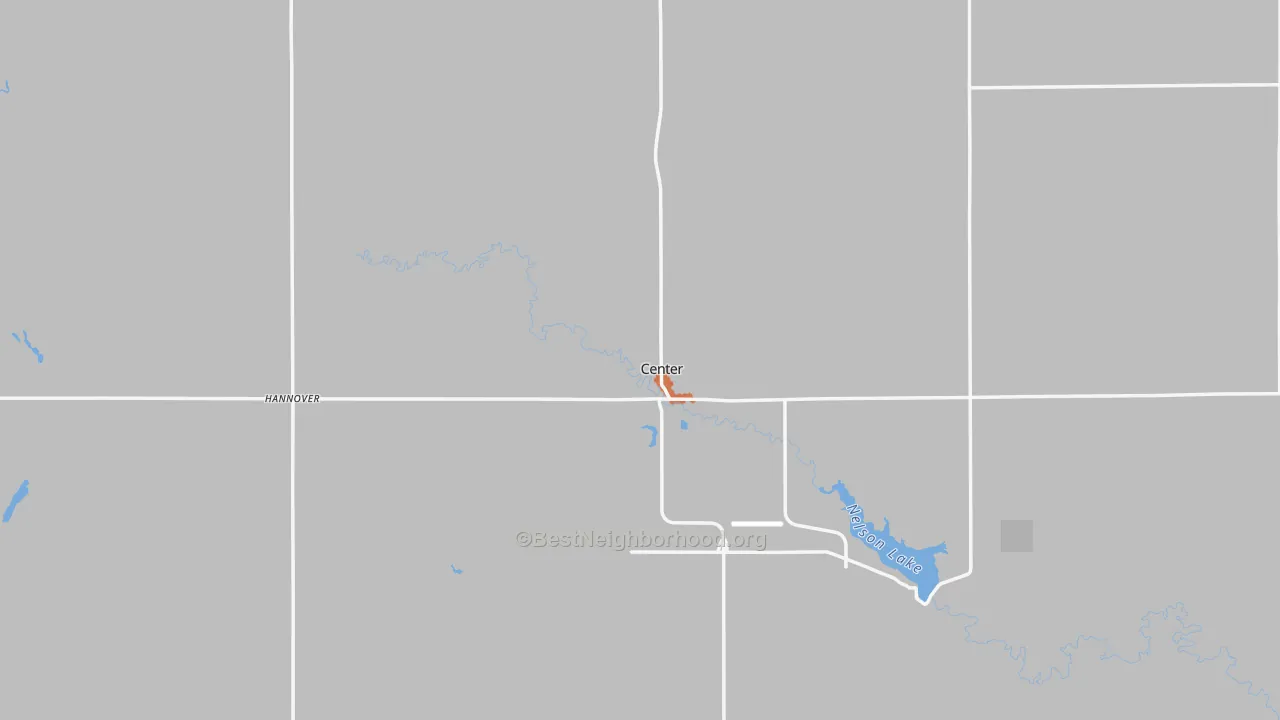 Bike Grade map of Oliver County, ND