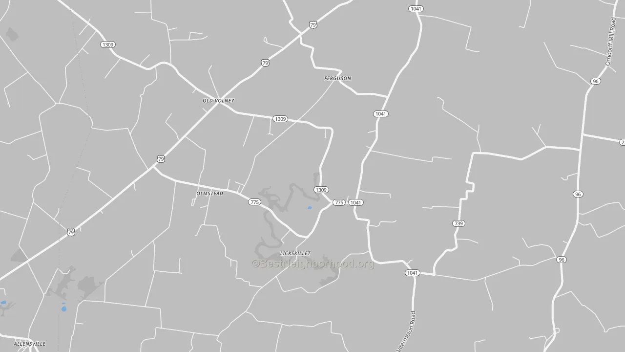 Bike Grade map of Olmstead, KY