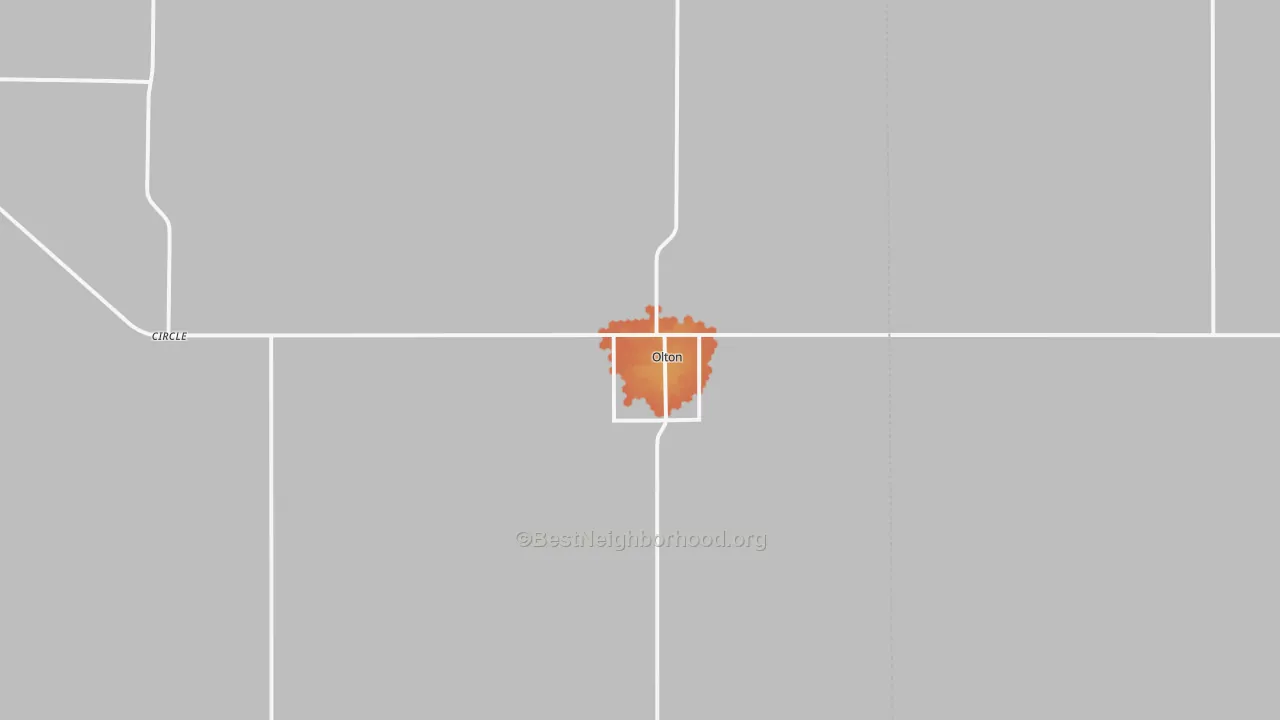 Bike Grade map of Olton, TX