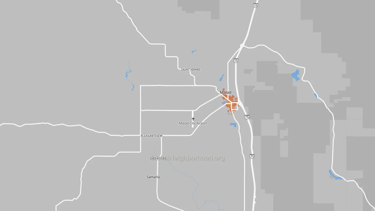 Bike Grade map of Oneida County, ID