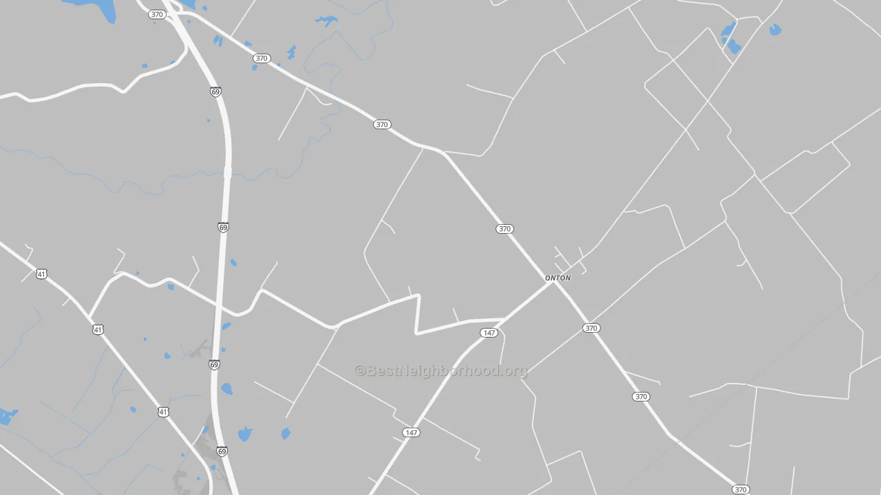 Bike Grade map of Onton, KY