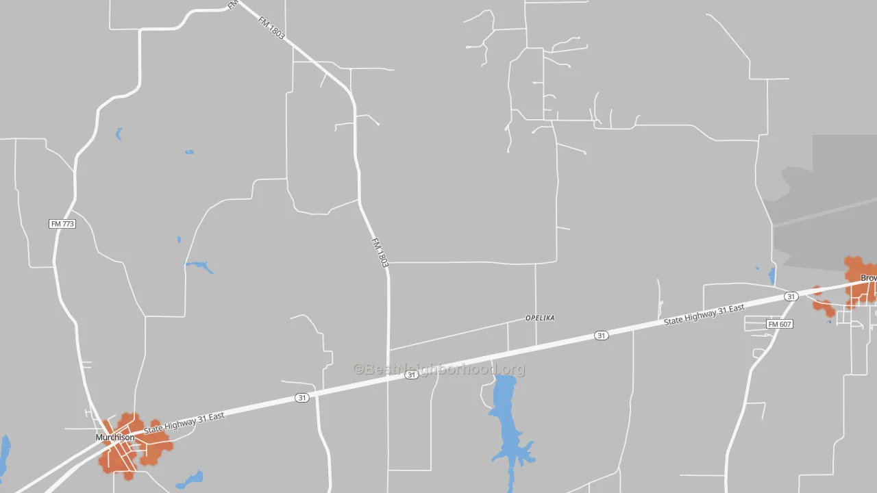 Bike Grade map of Opelika, TX