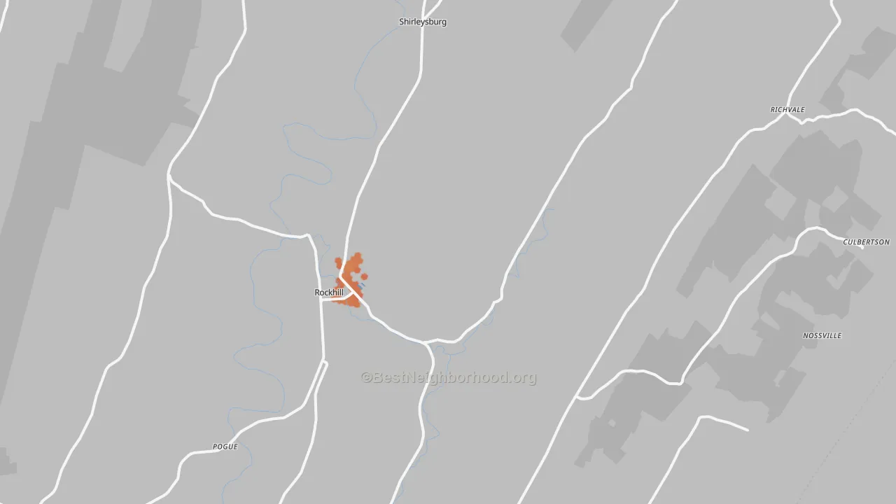 Bike Grade map of Orbisonia, PA