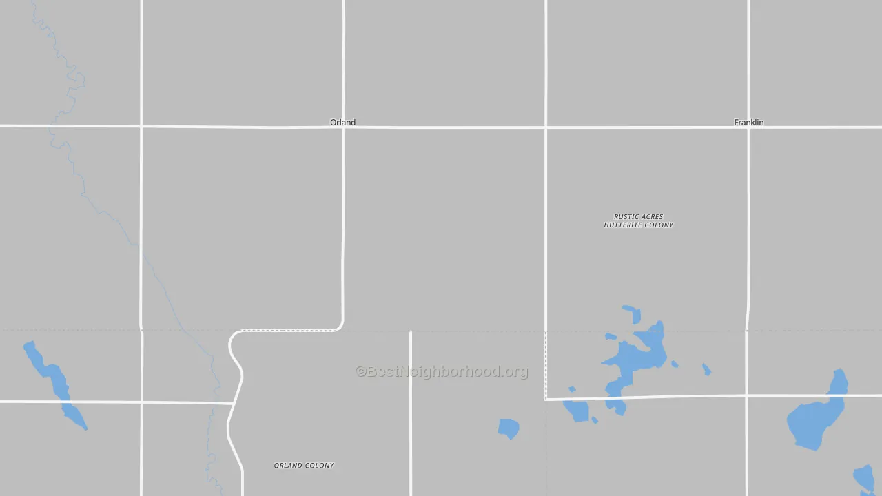 Bike Grade map of Orland, SD