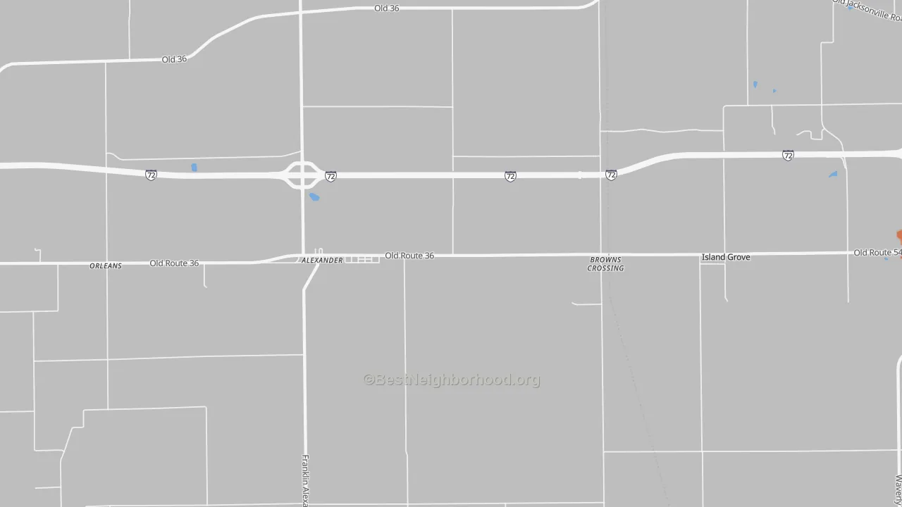 Bike Grade map of Orleans, IL