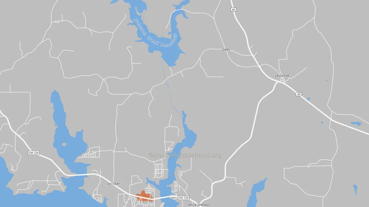 Bike Grade map of Orrs, TX