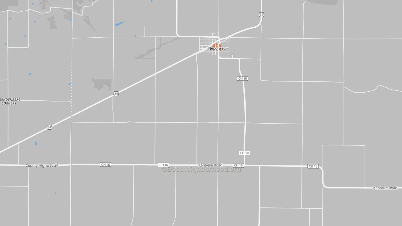 Bike Grade map of Osceola, IL