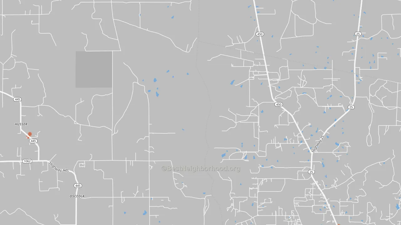 Bike Grade map of Osceola, LA