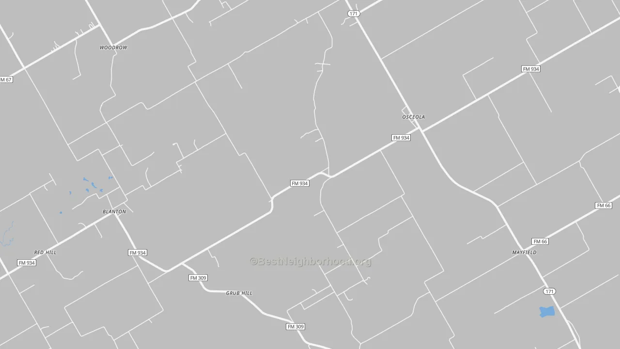 Bike Grade map of Osceola, TX