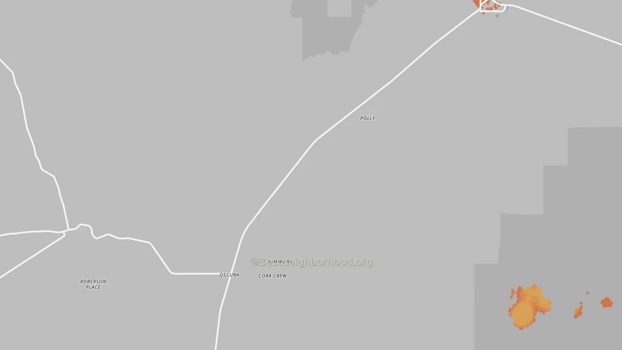 Bike Grade map of Oscura, NM