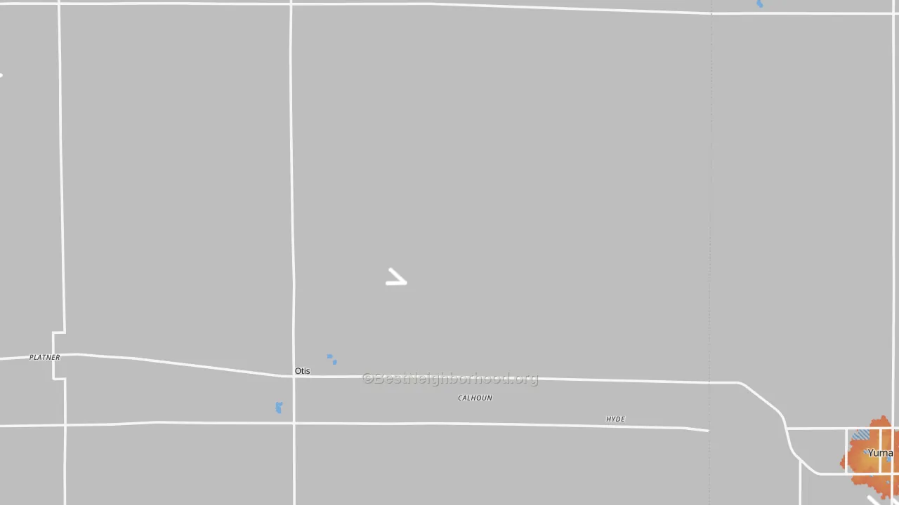 Bike Grade map of Otis, CO